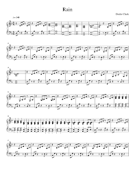 Rain Dodie Clark Piano Sheet Music For Piano Solo Musescore Com