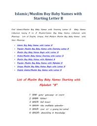 Ppt Islamic Muslim Boy Baby Names With Starting Letter B Powerpoint Presentation Id 7881291