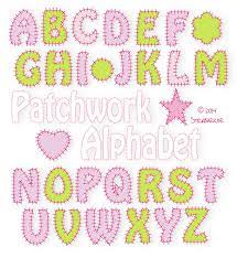 Machine embroidery designs welcome to apex designs! Der Stickbaer Patchwork Alphabet Embroidery From Heart