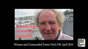 The Desmond O'Grady International Poetry Competition Results