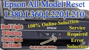 Image result for epson l380 service required
