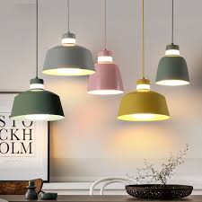 Us 125 0 Bunte Cafe Bar Metall Esszimmer Pendelleuchte Lampada Luminarias Dekoration Leuchte Mit L Kronleuchter Esszimmerlampe Lampe Kuche
