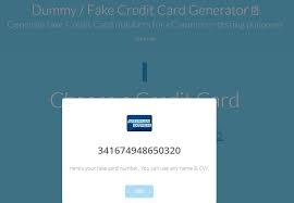 Maybe you would like to learn more about one of these? Fake Credit Card Numbers That Work For Trials Testing