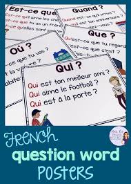 These Question Word Posters Are A Great Visual Reinforcement For Your French Classes You Ll Get C Word Poster French Teaching Resources This Or That Questions