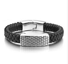 Gelang Pria Genuine Leather Kulit Asli Titanium Steel Bracelet Size 215cm 16cm Pilihan Yang Cocok Untuk Anda Genuine Leathe Dengan Gambar Aksesoris Gelang Hair Spray
