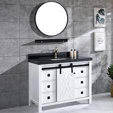 Bathroom vanities add an elegant touch while also offering a convenient place to get ready for your day. Solid Wood 36 Inch Modern Furniture Bathroom Vanities With Mirror Buy Vanity Bathroom Vanity Mirrored Vanity Product On Alibaba Com