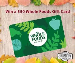50 Whole Foods Gift Card Https Www Crystalclearsolutionstore Com Giveaway Wholefoods 50 1 Toke Whole Foods Gift Card Whole Food Recipes Whole Foods Market