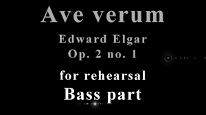 100 the interest in cord blood as a. Ave Verum Elgar Bass Part Youtube