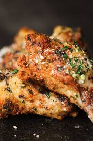Garlic Parmesan Chicken Wings In An Air Fryer Recipe Air Fryer Recipes Healthy Air Fryer Dinner Recipes Air Frier Recipes