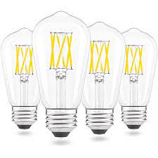 Maybe you would like to learn more about one of these? Amazon Com Aielit E26 Edison Bulbs Dimmable 6w 60w Equivalent 5000k Bright White Clear St58 Led Light Bulb For Bedroom Dinning Living Room Kitchen Chandelier Pendant Lamp Ceiling Fan Wall Light 4 Pack Home