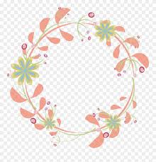 border flowers pink rattan round transprent png floral circle design png clipart 925957 pinclipart border flowers pink rattan round
