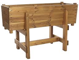 Grow your own root vegetables in our quadgrow self watering root veg planter. Wood Deep Root Veg Planter On Legs Uk Garden Products
