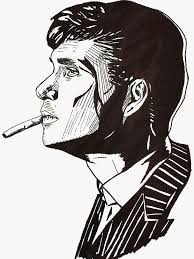 Tommy Shelby Stickers Featuring Millions Of Original Designs Created By Independent Artists Decora Peaky Blinders Poster Peaky Blinders Cool Art Drawings