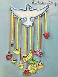 With two preschoolers in the house, the concept of the holy spirit can be a bit nebulous and daunting to explain. Catholic Fruits Of The Holy Spirit Printable For Kids 7 Craft Ideas Christian Kids Crafts Catholic Kids Activities Holy Spirit Craft