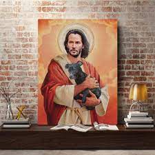 We rounded up some of the best memes about it. Danjiao Leinwand Gedruckt Gemalde Wandkunst Moderne Hd Poster Keanu Reeves Meme Jesus Home Decoration Bilder Fur Wohnzimmer Modularen Rahmen Wohnzimmer 40x60cm Amazon De Baumarkt