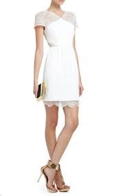 White Bcbg Max Azria Nel Lace Back Cocktail Dress Lace White Dress Bcbg Dresses Bcbgmaxazria Dresses