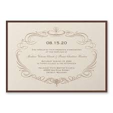Elegant Swirls Invitation With Backer Wedding Invitation Prices Invitations Wedding Invitations