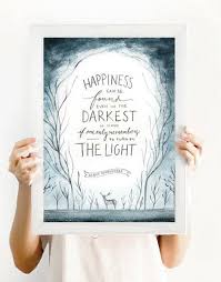 Dumbledore Quote Happiness Can Be Found In The Darkest Of Times Print Happiness Can Be Found Even In The Darkest Places Quote From Albus Dumbledore Printable Wall Art Ad Harrypotter Quotes Printables