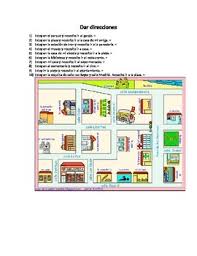 Entradas sobre preguntar y dar direcciones escritas por nines picado Direcciones Worksheets Teaching Resources Teachers Pay Teachers