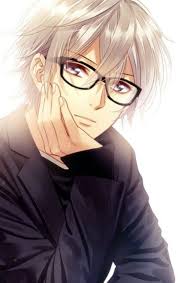 Anime Guy White Hair Glasses Purple Eyes Casual Tokyo Ghoul Anime Cute Anime Guys Anime Glasses Boy