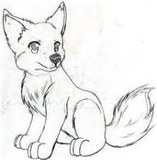 Image of i see tons of wolf art with the classic normal and well detailed wolf and the anime mute type style. Anime Wolf Pup Drawings Lots Of Sketches Here Cute Wolf Drawings Animal Drawings Puppy Sketch
