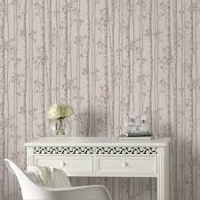 Graham Brown Taupe And White Linden Wallpaper 100522 The Home Depot Rose Gold Wallpaper Gold Wallpaper Gold Wallpaper Designs