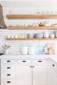 Open Shelving Better Than Upper Cabinets Pros Vs Cons Kitchen Cabinets New Kitchen Cabinets Open Kitchen Shelves