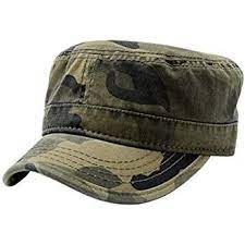 Krisphily Washed Cotton Army Cap Military Hat Trucker Hat Camouflage Army Camo Classic Army Army Cap