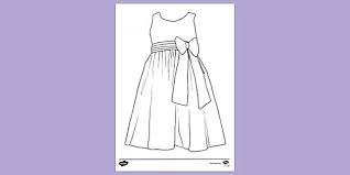 Gallery of beautiful dress coloring pages. Free Fashion Dress Colouring Colouring Sheets