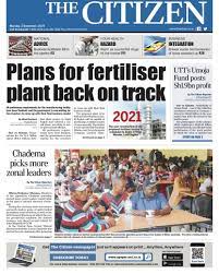 Tanzania has suspended the citizen newspaper for seven days citing a publishing of a story on fall of the shilling against the dollar. The Citizen Tanzania On Twitter Grab A Copy Of The Citizen Newspaper Monday Edition You Can Also Read Online By Accessing Our E Paper At Https T Co Ltvqej35gv Thecitizennewspaper Tanzania Business News Https T Co Bwdccphbmj