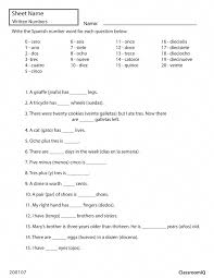 Write The Spanish Number For Each Question Spanishworksheets Classroomiq Newteachers Spanishle Spanish Worksheets Spanish Numbers Spanish Language Learning