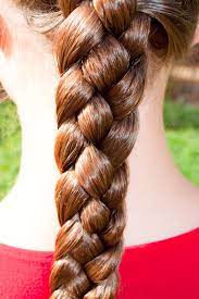 Braided hair comes in many different unique styles and designs. Girls School Hairstyle 4 Strand Plait The Organised Housewife