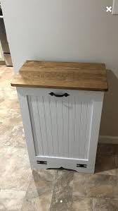 On Sale Limited Time Only Buy Today And Save Handmade And Hand Painted By Us These Soli Wood Trash Can Farmhouse Kitchen Trash Cans Bathroom Trash Can