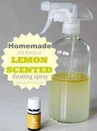 How To Make An Easy Homemade Lemon Scented Dusting Spray Essential Oils Cleaning Dusting Spray Homemade Cleaning Products