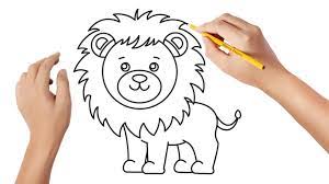 Comment dessiner un lion - YouTube