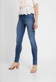 Levis uses the 721 for a basic shape that comes in a plethora of washes and finishes. Levi S 721 High Rise Skinny Jeans Skinny Fit Los Angeles Sun Blue Denim Zalando De