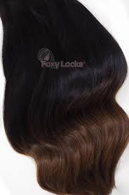 Shatush features ombré hair extensions with natural looking haircolor gradations in keratin tip bonds. Black Ombre Hair Extensions Dark Espresso Foxy Locks