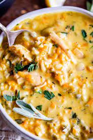 Creamy Turkey Wild Rice Soup Recipe From The Food Charlatan Use Your Leftover Turkey And Herbs From Than Turkey Wild Rice Soup Turkey Soup Recipe Soup Recipes