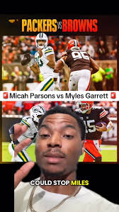 We got the pass rushing showdown of the season Myles Garrett versus Michael  Parsons. Who do you guys think is gonna get more sacks. #packers  #nflfootball #micahparsons #mylesgarrett #sports
