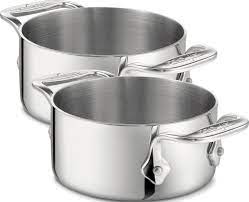 All Clad 59914 Stainless Steel Dishwasher Safe 0 5 Quart Soup Souffle Ramekins Cookware Set 2 Pie Specialty Cookware Stainless Steel Dishwasher Cookware Set