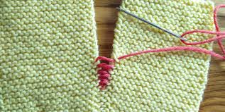 Back feed is feeding out resulting in a flat seam appearance. Invisible Seams In Garter Stitch Knit With Henni