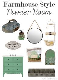 You can absolutely make those questionable design decisions right side up again, with some savvy shopping, and using things you've already got! Farmhouse Style Powder Room Inspiration Hello Farmhouse
