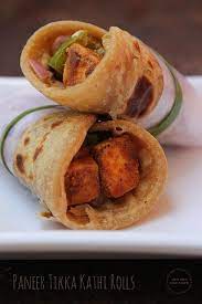Paneer Tikka Kathi Roll Kathi Rolls Paneer Tikka Wrap Paneer Tikka Stove Top Method Indian Food Recipes Vegetarian Cooking Cooking Recipes
