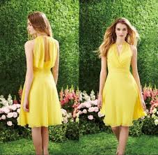 Super effektvolles kleid in gelb. Fashion Gelb Modest Brautjungfer Kleider Short A Linie Besatzung Zipper Komfortable Partei Kleid Land Hochzeit Brautjungfer Kleider Dresses For Wedding Parties Dress Yellowdress Barn Plus Size Dresses Aliexpress