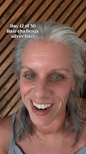 Day 12 of 30! Freshly washed hair! #silversisters #30dayhairchallenge  #womenover40 #finehair