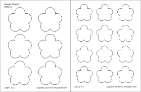 Dont panic , printable and downloadable free small paper flower templates tutorials full library set of 38 we have created for you. Flower Shapes Free Printable Templates Coloring Pages Firstpalette Com