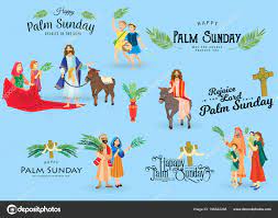 Inne święta ruchome w 2021 roku. Grafika Wektorowa Niedziela Palmowa Obrazy Wektorowe Niedziela Palmowa Ilustracje I Kliparty