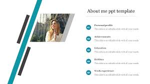 Before starting to write that personal profile, you need to have a good understanding about what it is meant to do. About Me Powerpoint Template For Presentation
