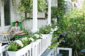White And Green Balcony Classic Elho Pot Balcony Inspiration Flowers Garden Landscape Design Railing Planters Cottage Garden