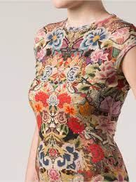 For this little clutch from only 20 cm width and 20 cm height you have to dig deep in your pockets but you will have an amazing. Alexander Mcqueen Floral Print Dress Lyst